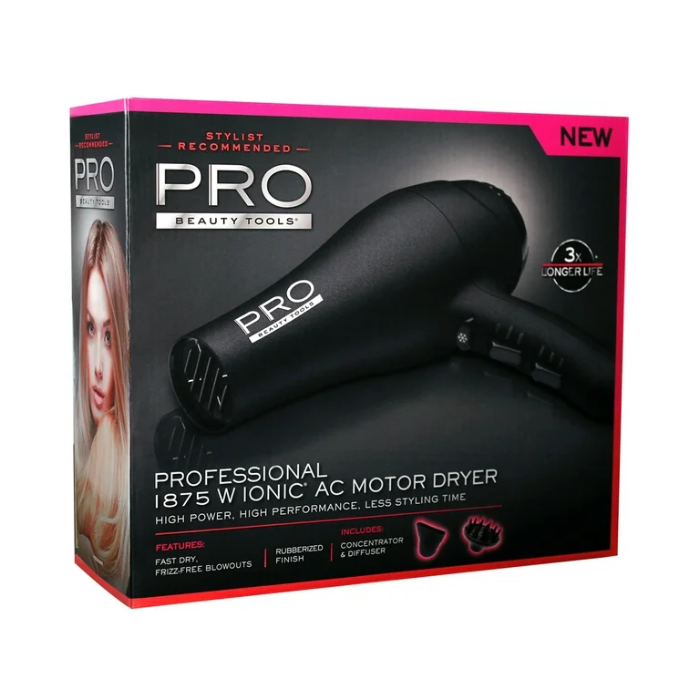 hair dryer packaging design