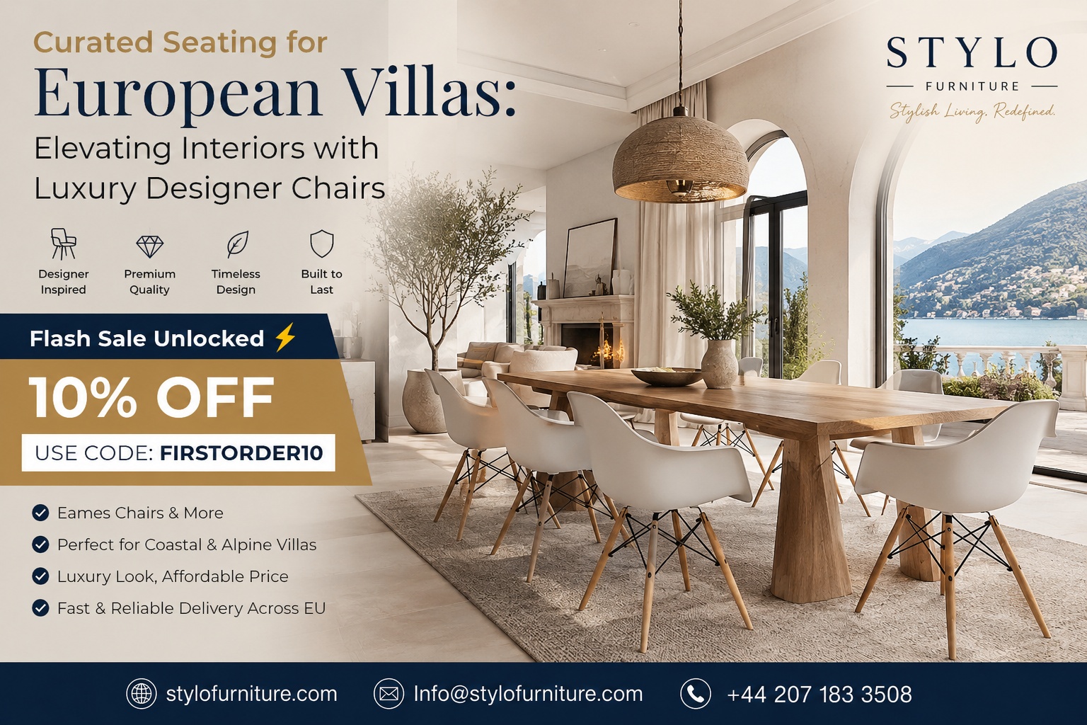 Euorpean Villas -Luxury Designer Chairs