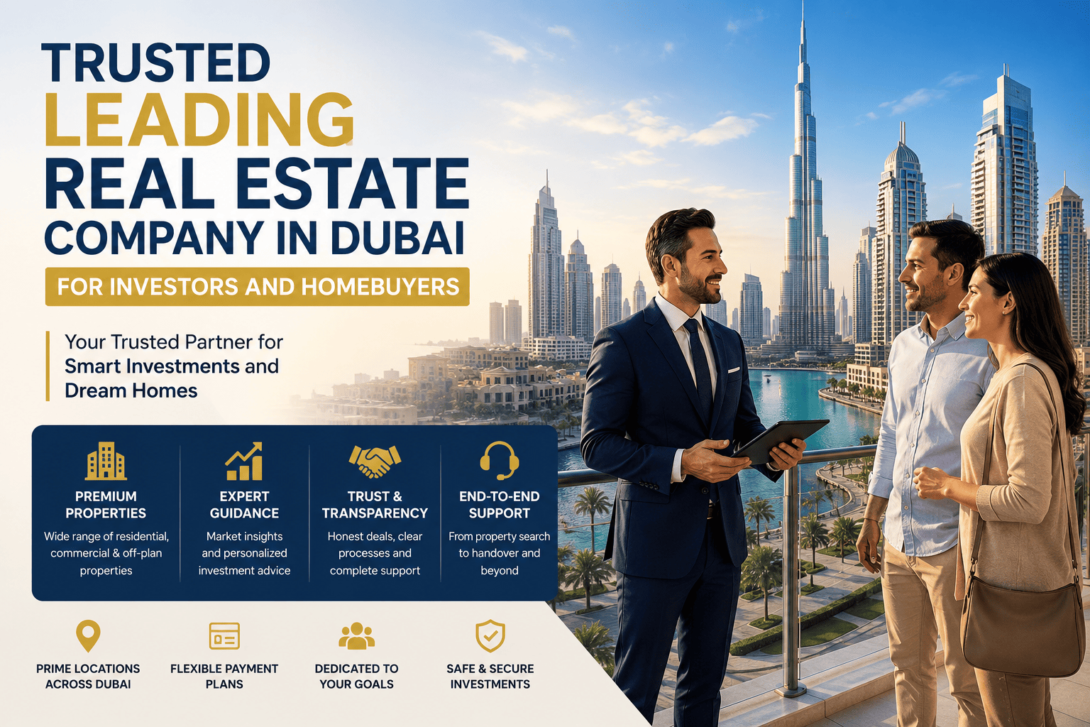 Trusted Leading Real Estate Company in Dubai for Investors and Homebuyers